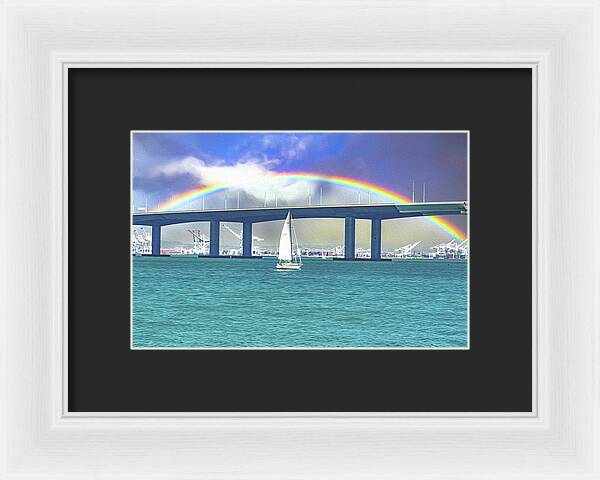Magical Landscape in the Pacific Ocean - Framed Print