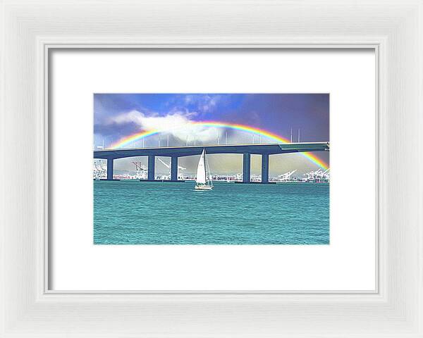 Magical Landscape in the Pacific Ocean - Framed Print