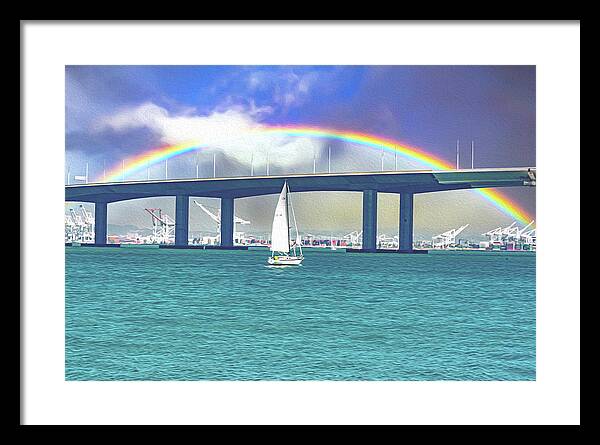 Magical Landscape in the Pacific Ocean - Framed Print