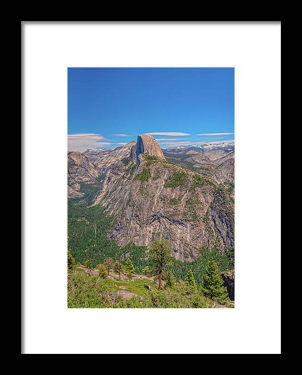 Magical Mountains in Glacier Point - Half Dome - Framed Print