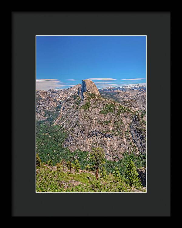 Magical Mountains in Glacier Point - Half Dome - Framed Print
