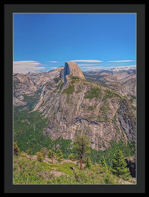 Magical Mountains in Glacier Point - Half Dome - Framed Print