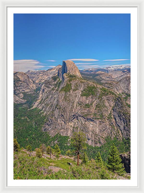 Magical Mountains in Glacier Point - Half Dome - Framed Print