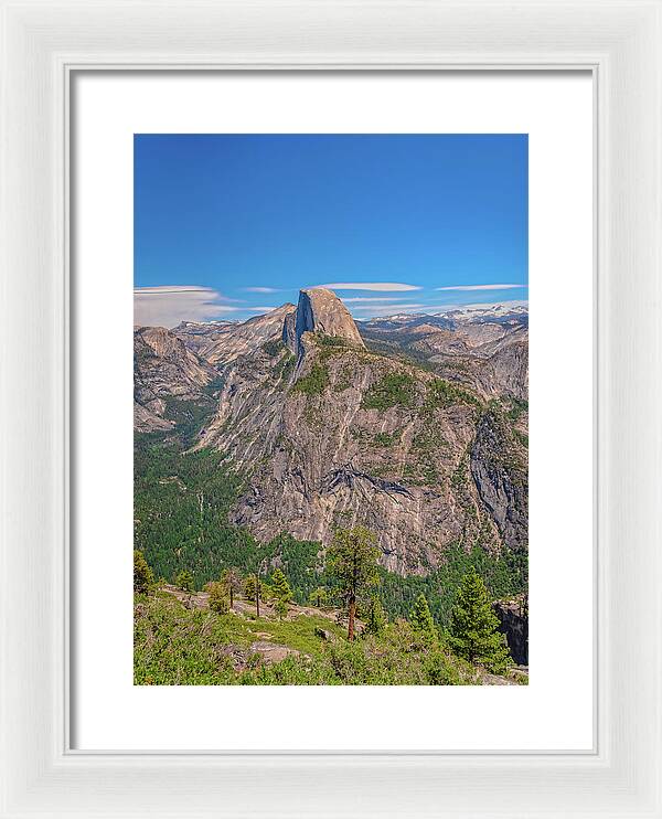 Magical Mountains in Glacier Point - Half Dome - Framed Print