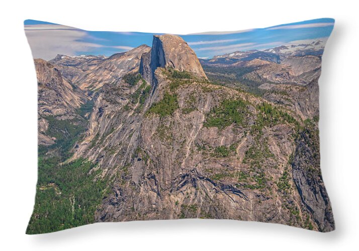 Magical Mountains in Glacier Point - Half Dome - Throw Pillow