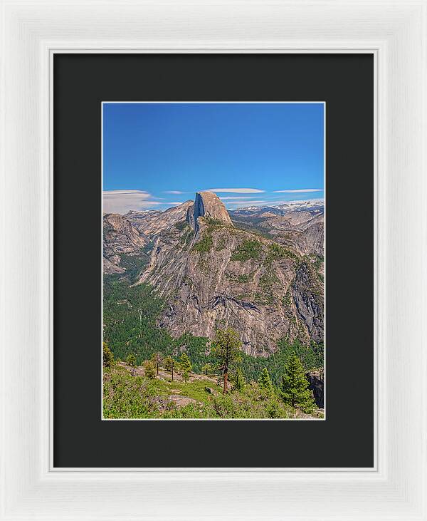 Magical Mountains in Glacier Point - Half Dome - Framed Print