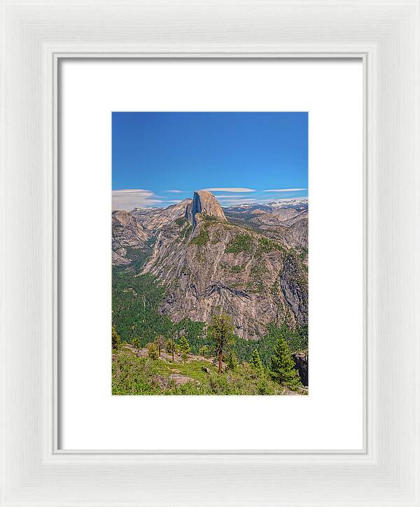 Magical Mountains in Glacier Point - Half Dome - Framed Print