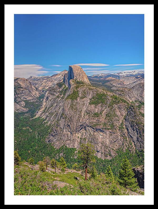 Magical Mountains in Glacier Point - Half Dome - Framed Print