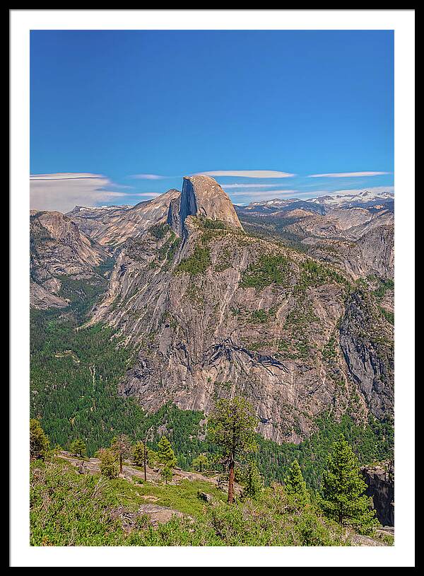 Magical Mountains in Glacier Point - Half Dome - Framed Print