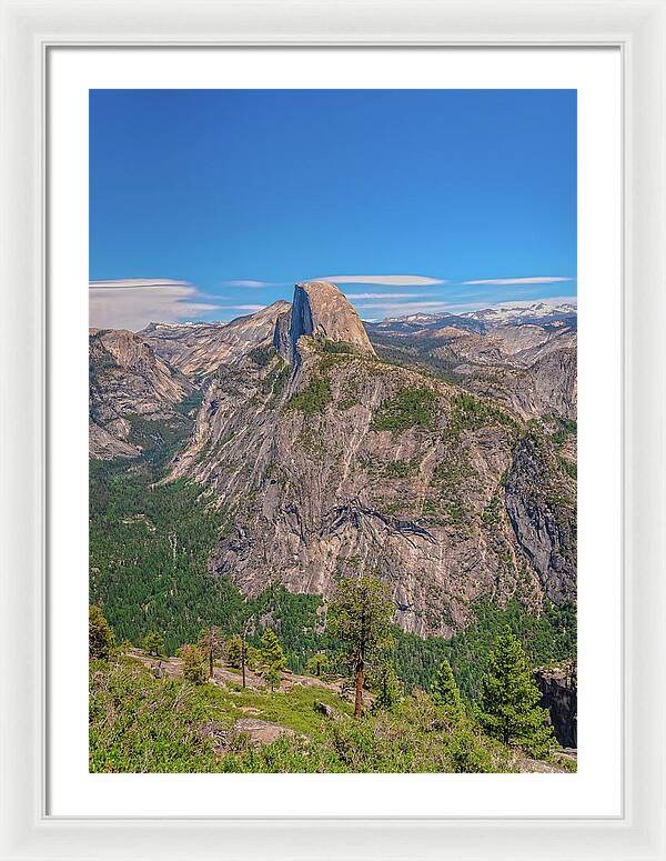 Magical Mountains in Glacier Point - Half Dome - Framed Print