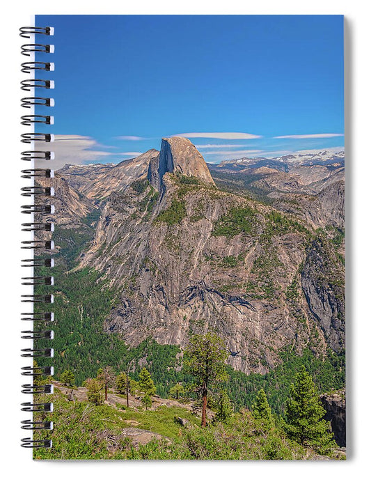 Magical Mountains in Glacier Point - Half Dome - Spiral Notebook