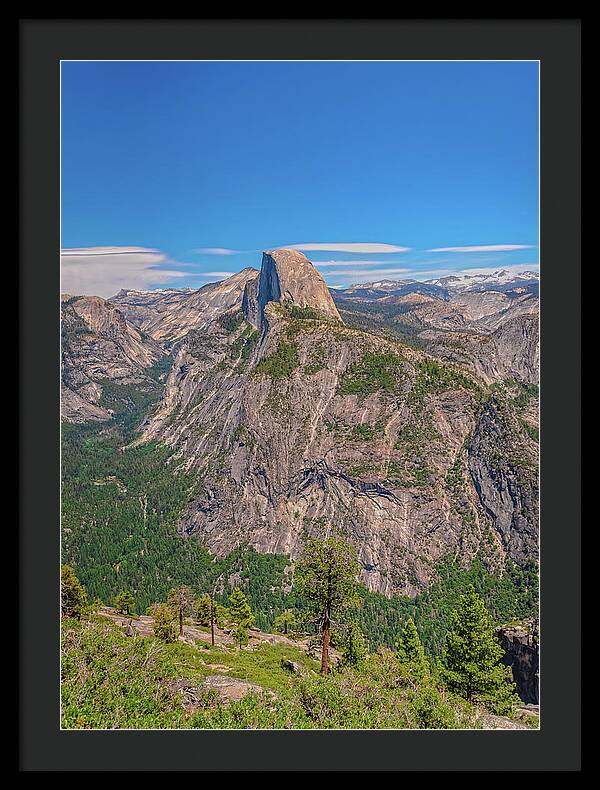Magical Mountains in Glacier Point - Half Dome - Framed Print