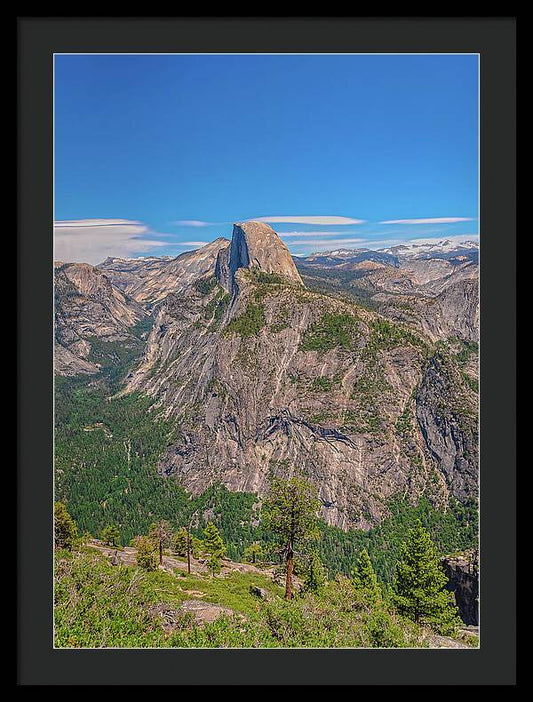 Magical Mountains in Glacier Point - Half Dome - Framed Print