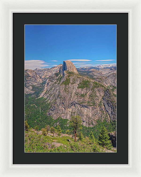 Magical Mountains in Glacier Point - Half Dome - Framed Print