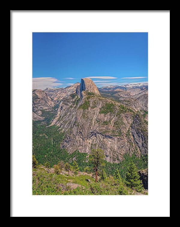 Magical Mountains in Glacier Point - Half Dome - Framed Print