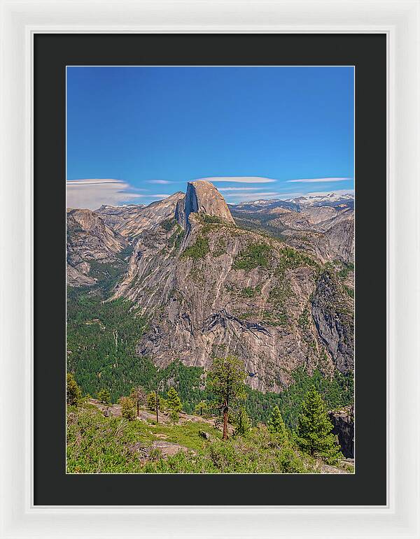 Magical Mountains in Glacier Point - Half Dome - Framed Print