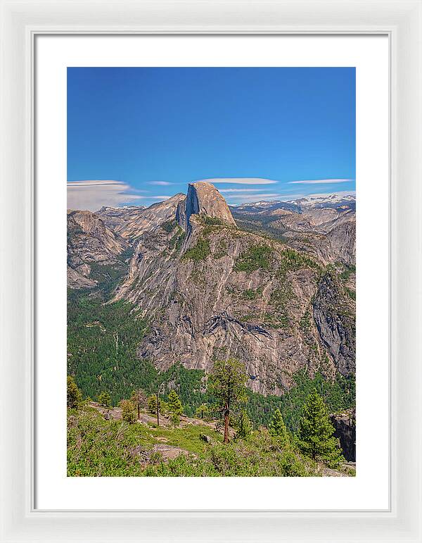Magical Mountains in Glacier Point - Half Dome - Framed Print