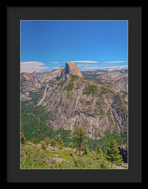 Magical Mountains in Glacier Point - Half Dome - Framed Print