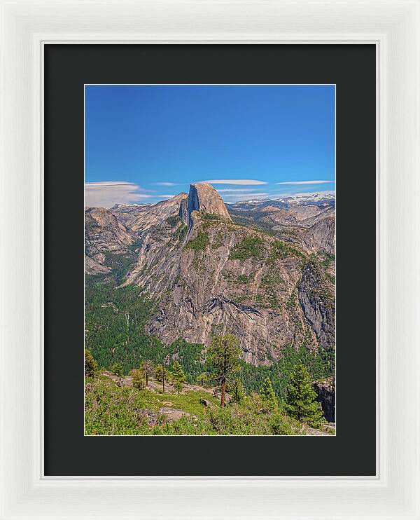 Magical Mountains in Glacier Point - Half Dome - Framed Print