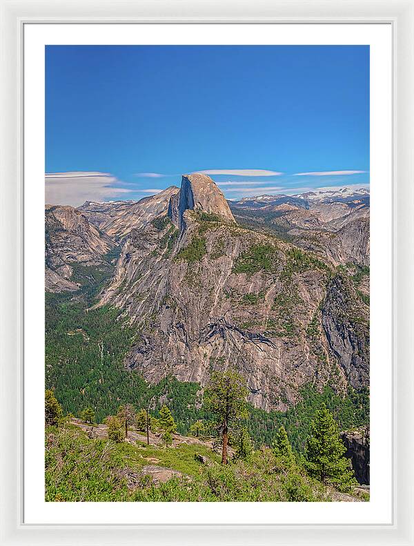 Magical Mountains in Glacier Point - Half Dome - Framed Print