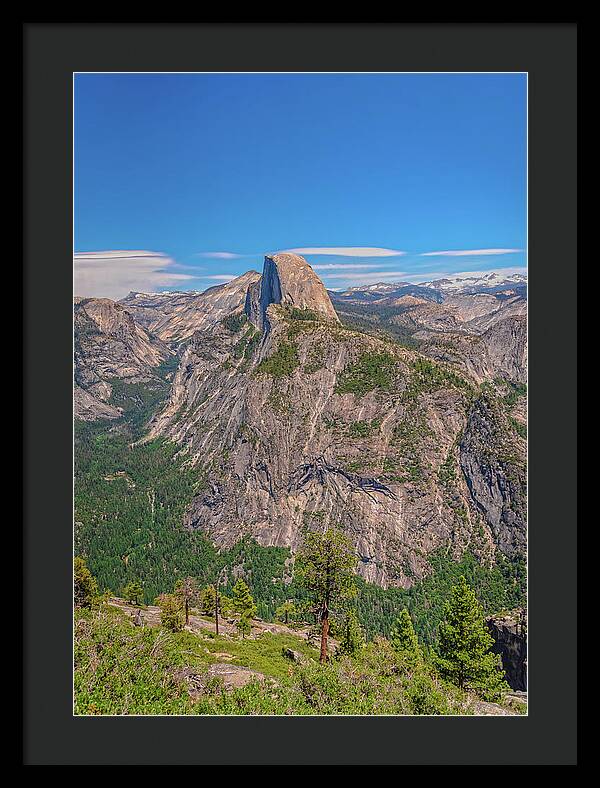 Magical Mountains in Glacier Point - Half Dome - Framed Print