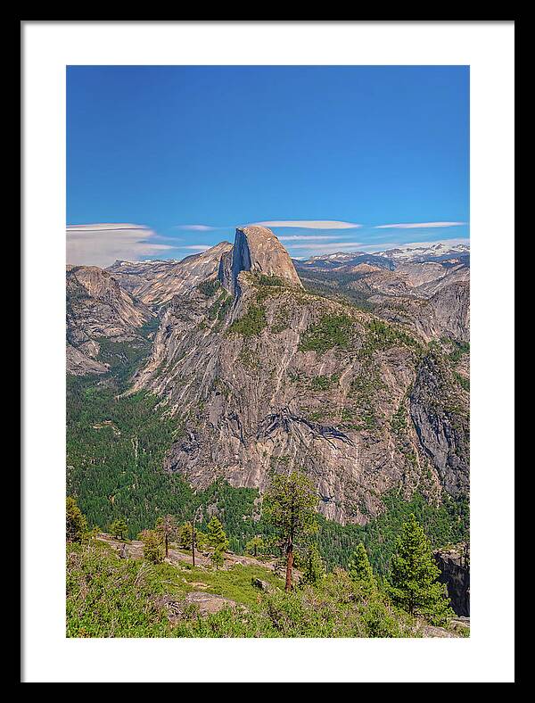 Magical Mountains in Glacier Point - Half Dome - Framed Print