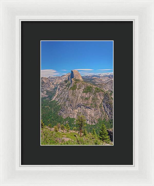 Magical Mountains in Glacier Point - Half Dome - Framed Print