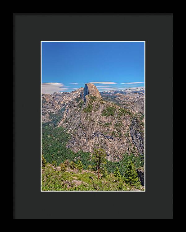 Magical Mountains in Glacier Point - Half Dome - Framed Print