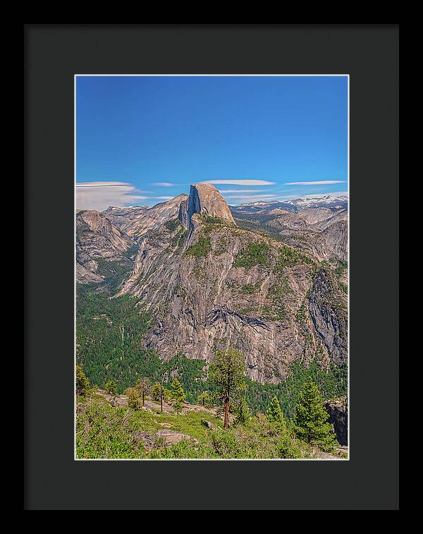 Magical Mountains in Glacier Point - Half Dome - Framed Print