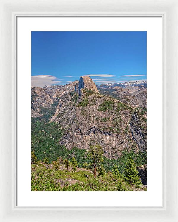 Magical Mountains in Glacier Point - Half Dome - Framed Print