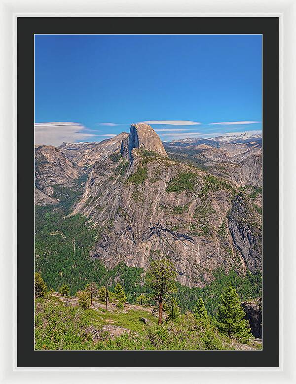 Magical Mountains in Glacier Point - Half Dome - Framed Print