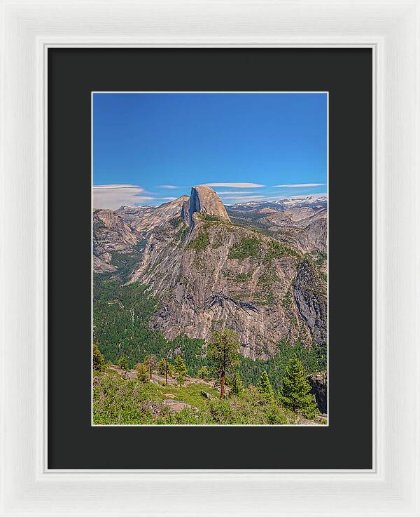 Magical Mountains in Glacier Point - Half Dome - Framed Print