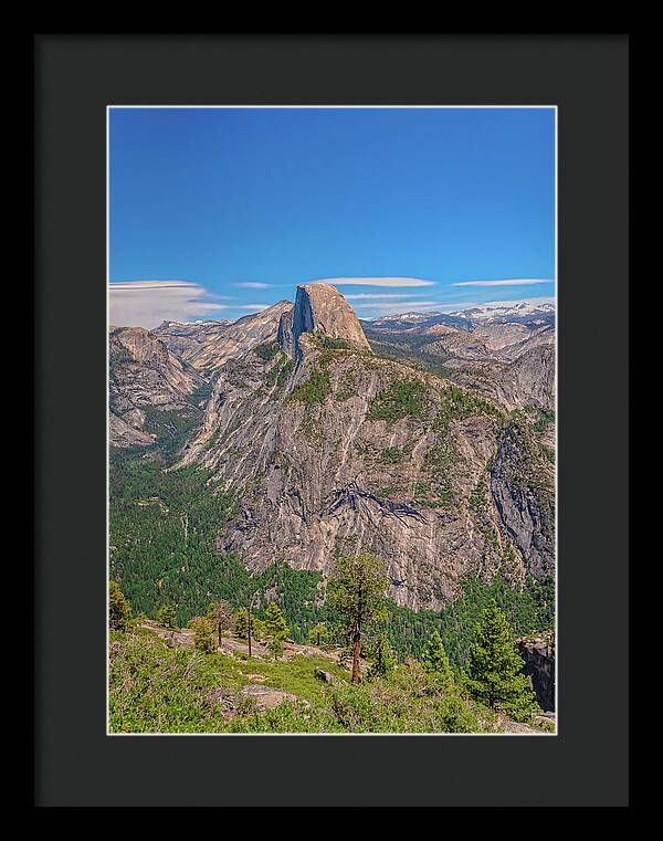 Magical Mountains in Glacier Point - Half Dome - Framed Print