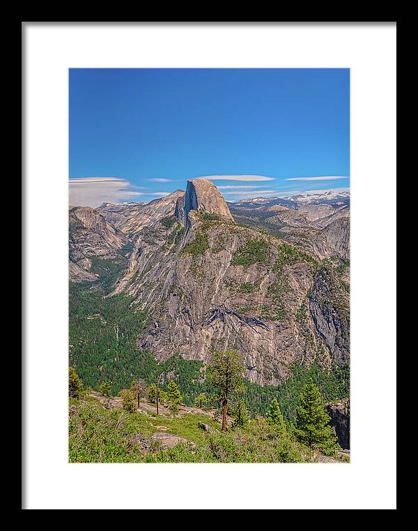 Magical Mountains in Glacier Point - Half Dome - Framed Print