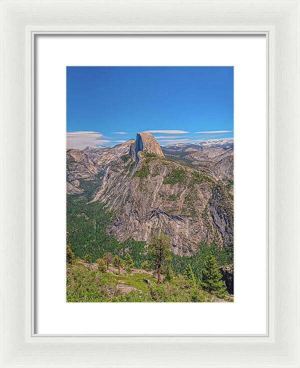 Magical Mountains in Glacier Point - Half Dome - Framed Print