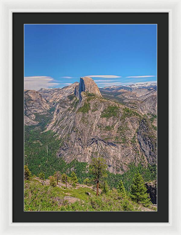 Magical Mountains in Glacier Point - Half Dome - Framed Print