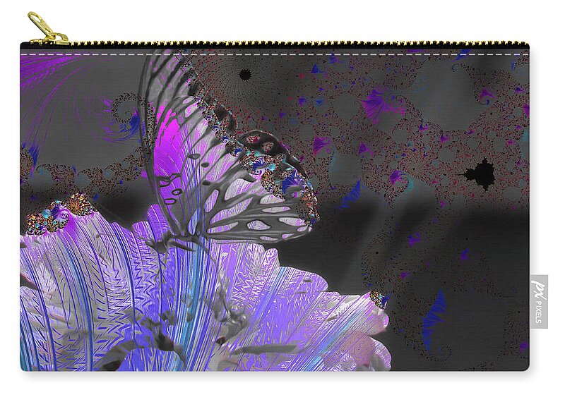 Magical Purples Butterfly Art - Zip Pouch