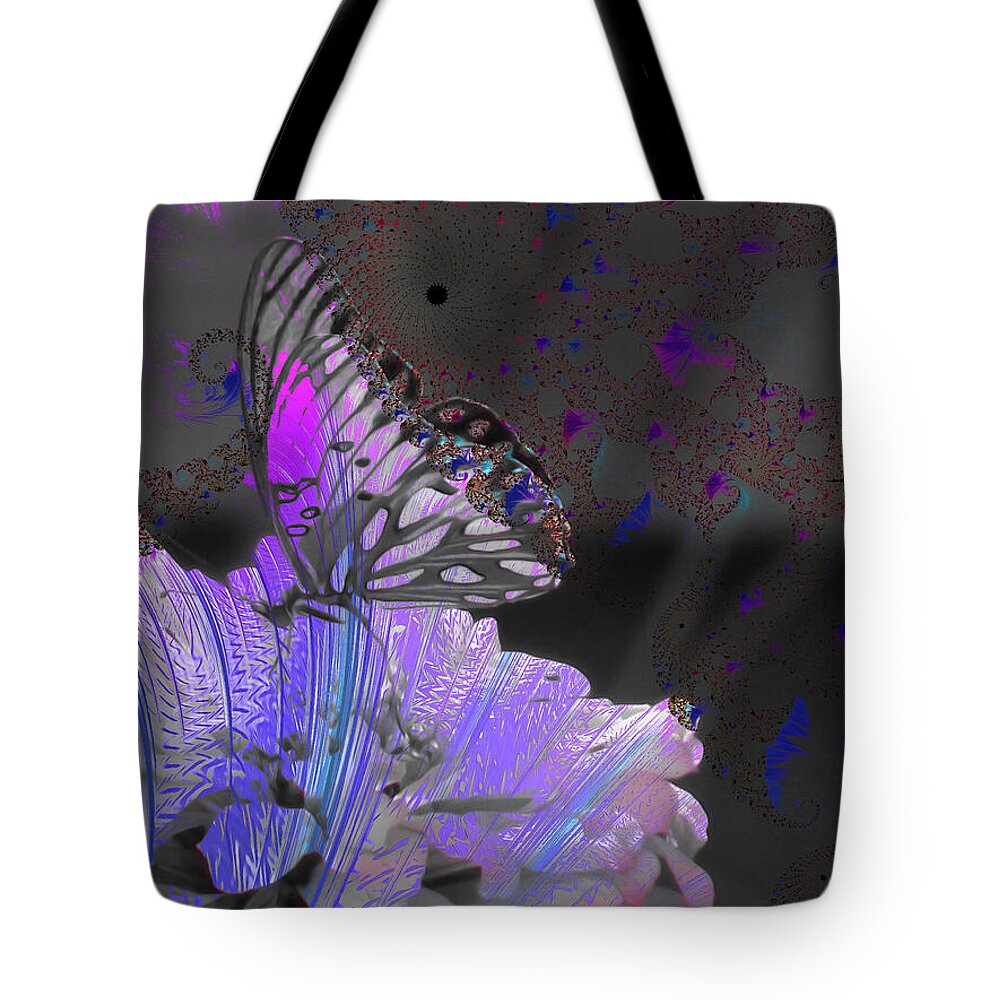 Magical Purples Butterfly Art - Tote Bag