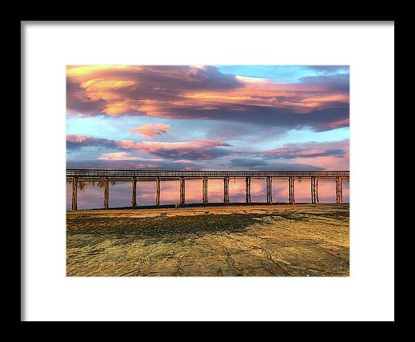 Magical sky at Lake Yosemite - Framed Print