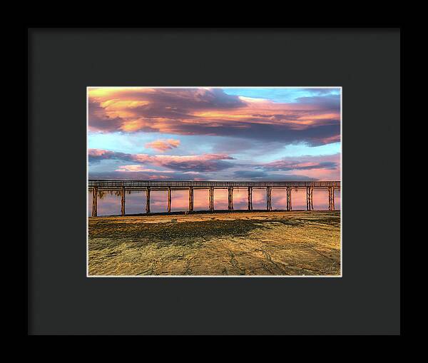 Magical sky at Lake Yosemite - Framed Print