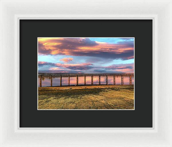 Magical sky at Lake Yosemite - Framed Print