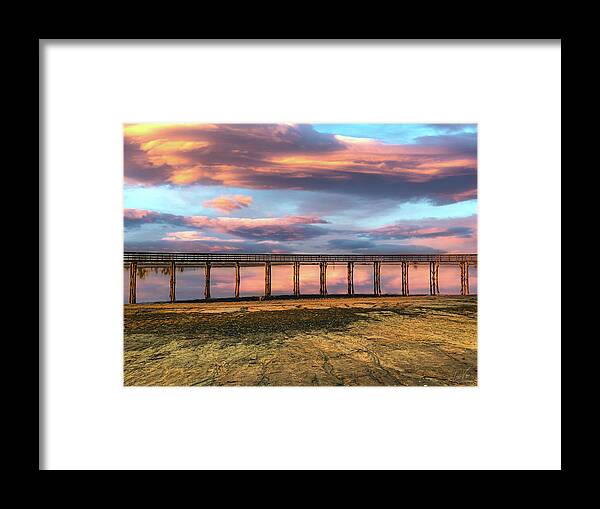Magical sky at Lake Yosemite - Framed Print