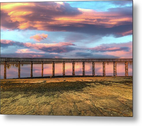 Magical sky at Lake Yosemite - Metal Print