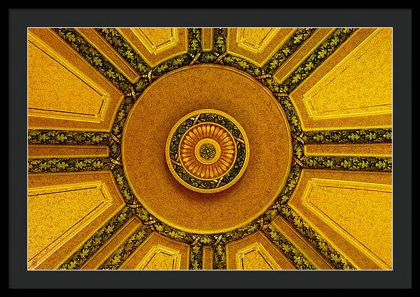 Majestic Ceiling design  - Framed Print