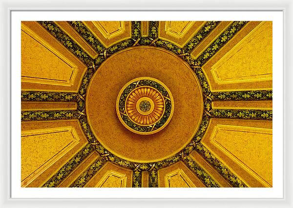 Majestic Ceiling design  - Framed Print