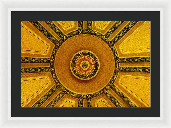 Majestic Ceiling design  - Framed Print