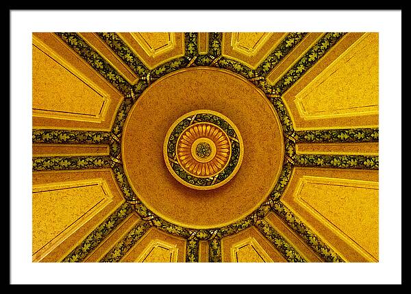 Majestic Ceiling design  - Framed Print