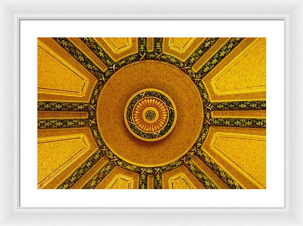 Majestic Ceiling design  - Framed Print