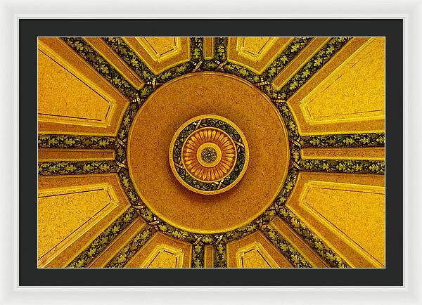 Majestic Ceiling design  - Framed Print