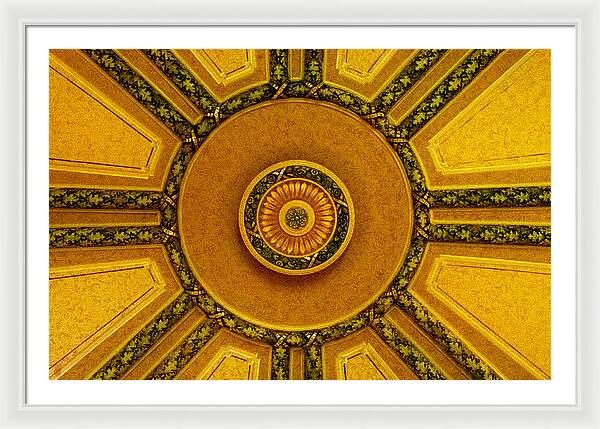 Majestic Ceiling design  - Framed Print